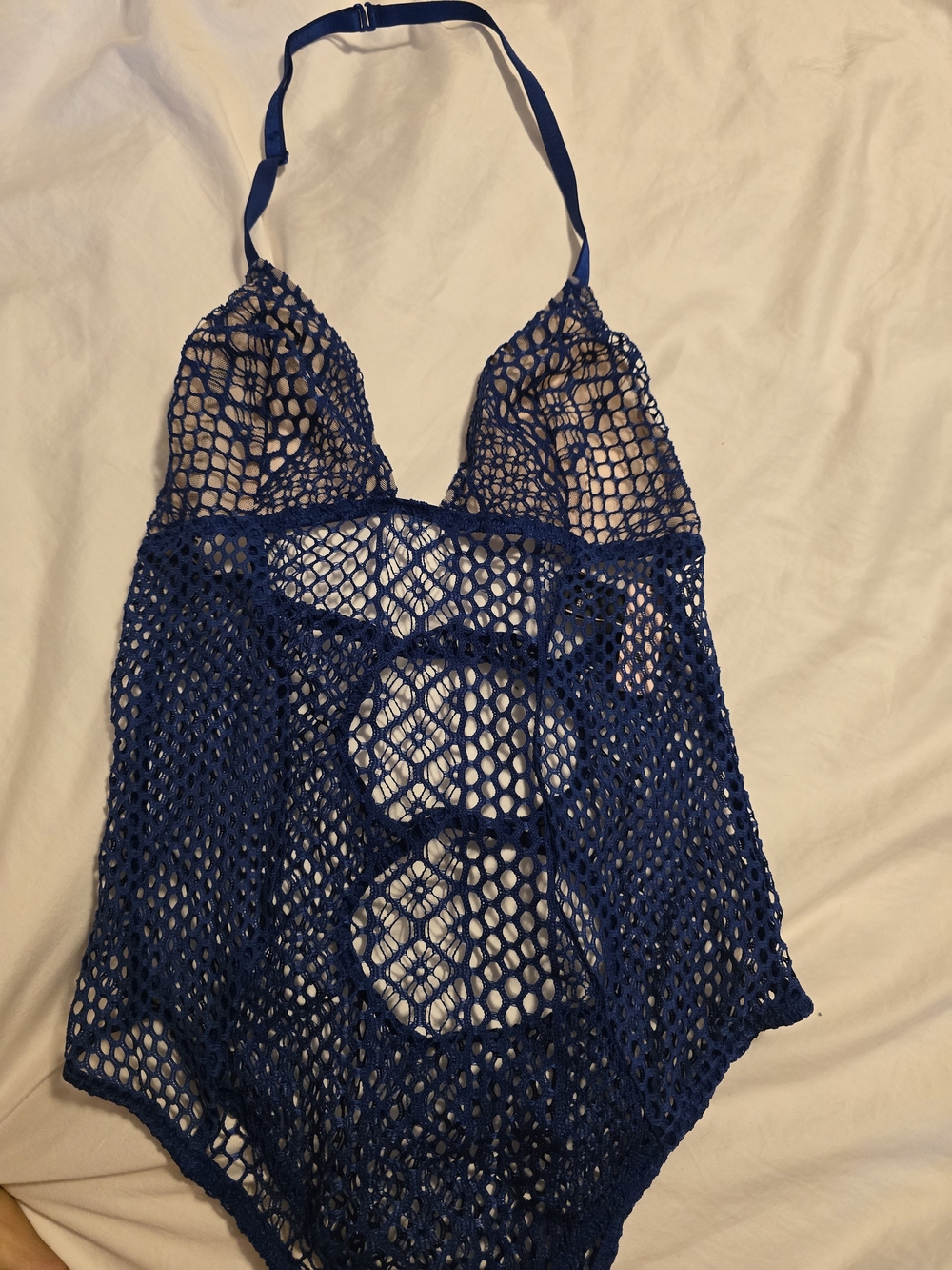 Victoria's Secret Royal Blue Crochet bodysuit